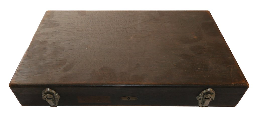 Colección de conchas en caja clasificadora de madera con 30 ejemplares. Preparación taxidérmica de pared - Conus Textile Varianten - 0 cm - 0 cm - 0 cm - Especie no CITES - 30 #3.1