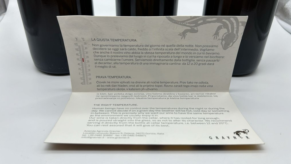 2016 Gravner, Ribolla - Friuli-Venezia Giulia - 3 Bottiglie (0,75 L) #2.1