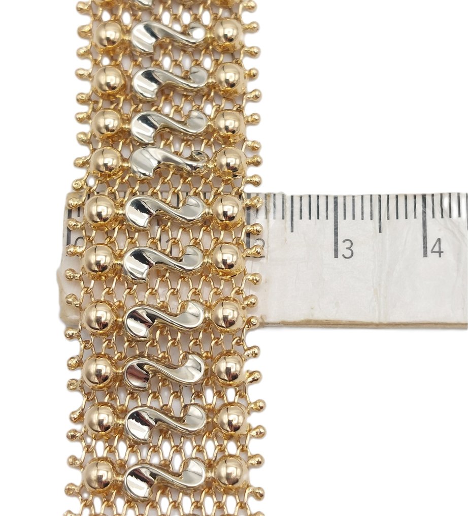 手镯 - 18K包金 玫瑰金, 白金 #4.3