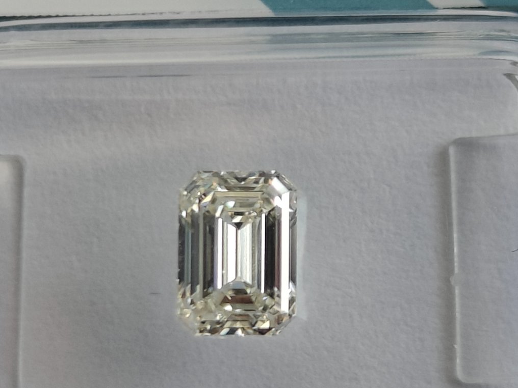 1 pcs Gyémánt - 1.02 ct - Smaragd - G - VVS2 #2.1