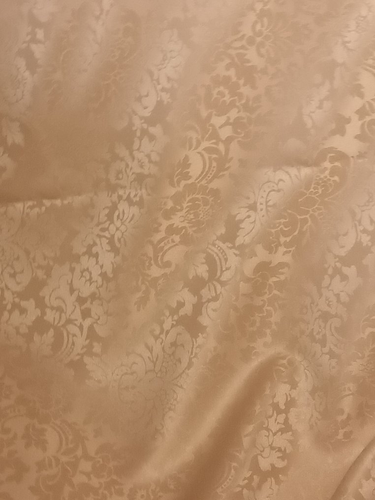 tessuto san leucio damascato colore oro-cipria, 300x280 cm - Textiel  - 300 cm - 280 cm #2.1
