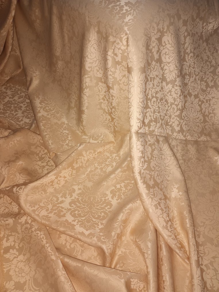 tessuto san leucio damascato colore oro-cipria, 300x280 cm - Tekstil  - 300 cm - 280 cm #1.1