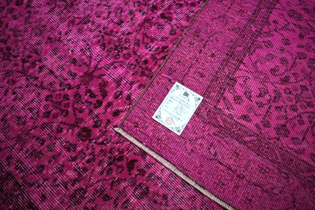 紫色復古 √ 證書 √ 潔淨如新 - 小地毯 - 256 cm - 163 cm #3.2