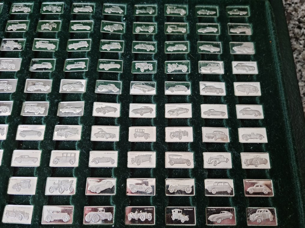 美國. Franklin Mint - The 100 Greatest Cars Silver Miniature Collection (.925 Sterling Silver) #3.1