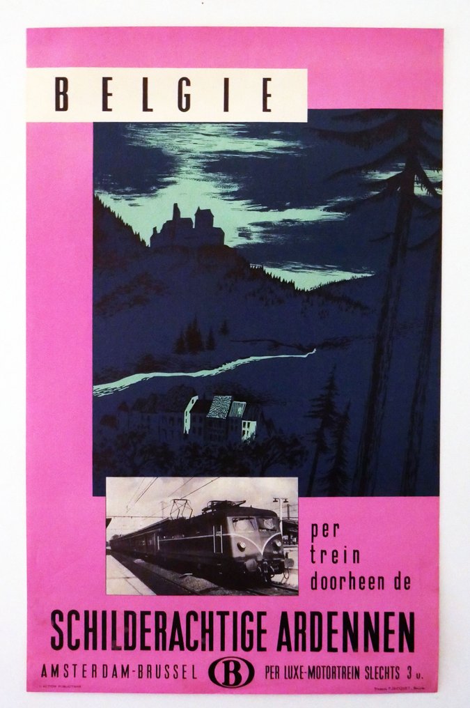 Gaston Bogaert (Capouillard) - Per trein door de schilderachtige Ardennen - Lata 60. #1.1