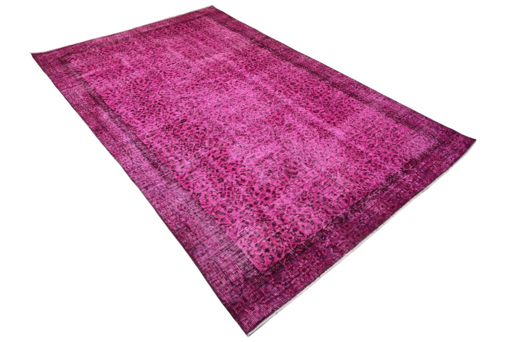 紫色復古 √ 證書 √ 潔淨如新 - 小地毯 - 256 cm - 163 cm #3.1
