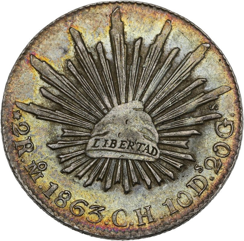 Messico. 2 Reales 1863-Mo (Mexico) #1.1