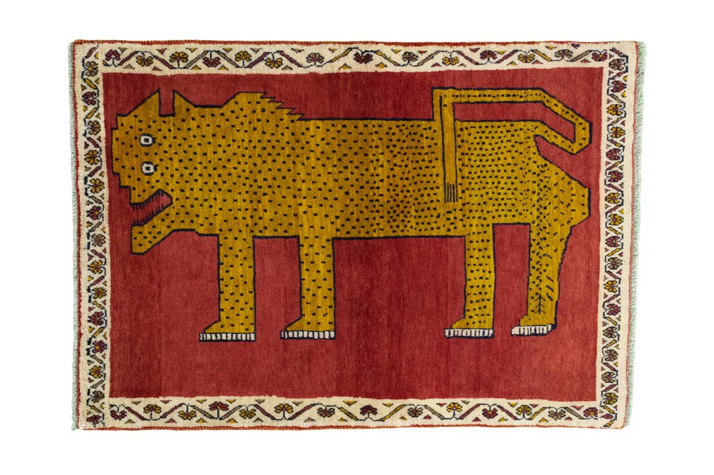 Gabbeh - Tigre - pieza de colección - Alfombra - 146 cm - 102 cm #1.1