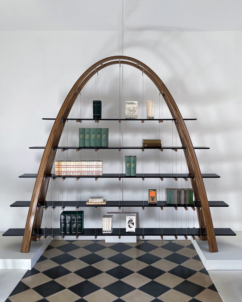 Sabi Space - Sabina Blasiotti - Bookcase - Birch plywood (PEFC) / Steel cables (TÜV Nord) #1.2