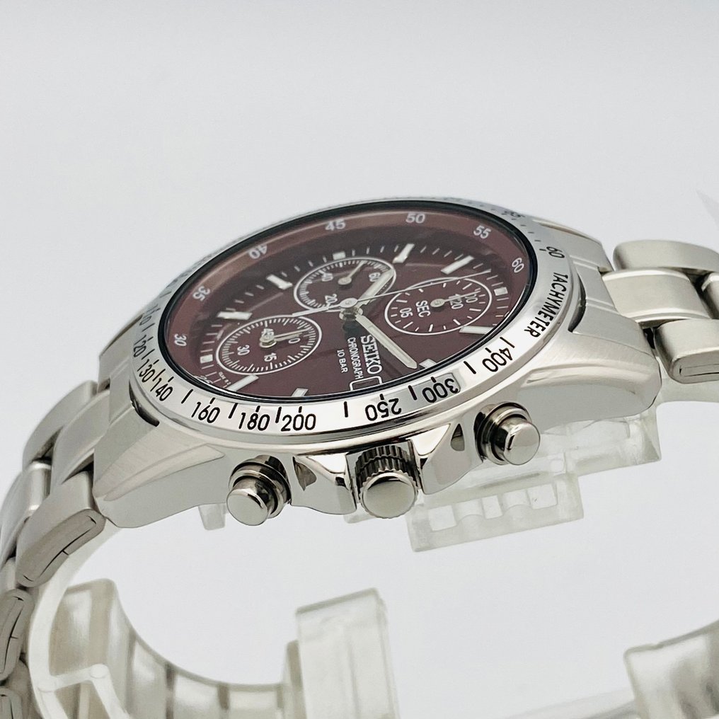 Seiko - Chronograph Red Dial Tachymeter 100m - No Reserve Price - 7T92-0WD0 - Men - 2020+ #2.1