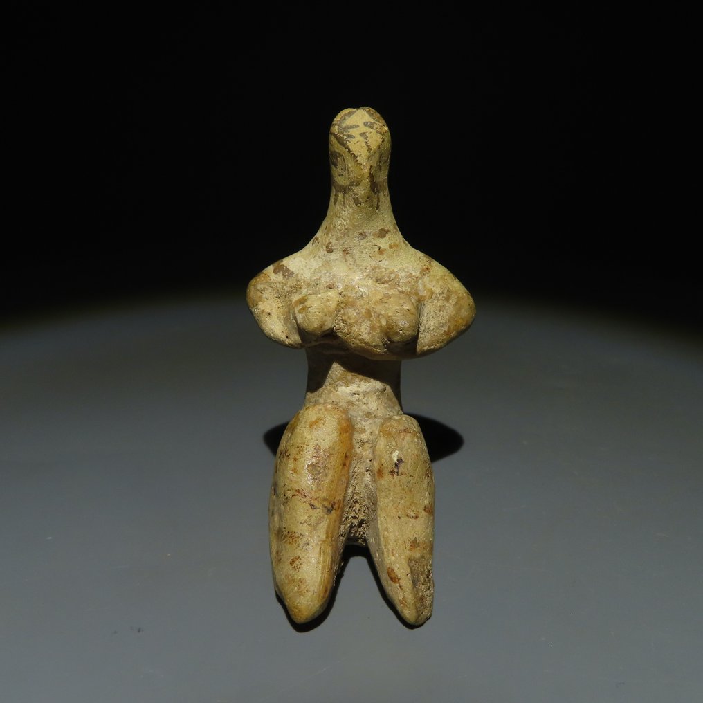 Mellanöstern, säg till Halaf Terrakotta Idol. 3:e årtusendet f.Kr. 6 cm höjd. #1.2