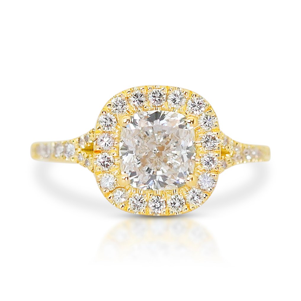 Bague - 18 carats Or jaune -  1.85ct. tw. Diamant  (Naturelle) - Diamant #1.1
