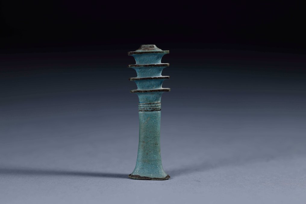 Antigo Egito, Pré-dinástico Amuleto Djet Pilar - 8.2 cm #1.1
