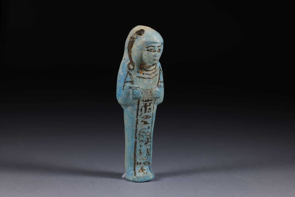 Ókori egyiptomi Lily vezír Ushabtyja - 14.5 cm #2.2