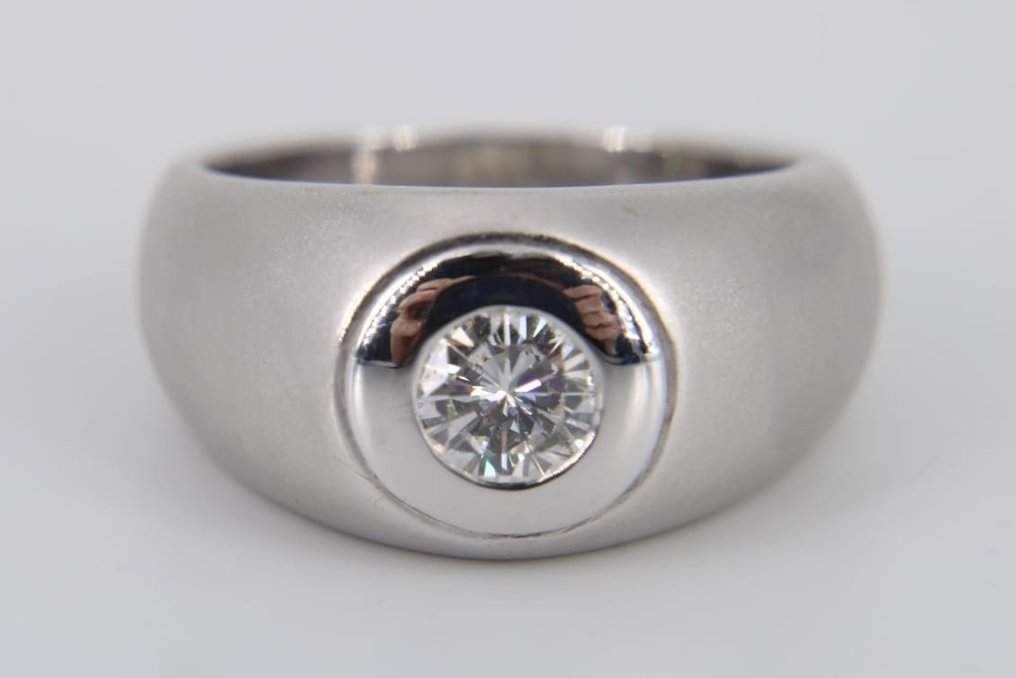 Ring - 18 kraat Hvidguld Diamant  (Natur) #2.2