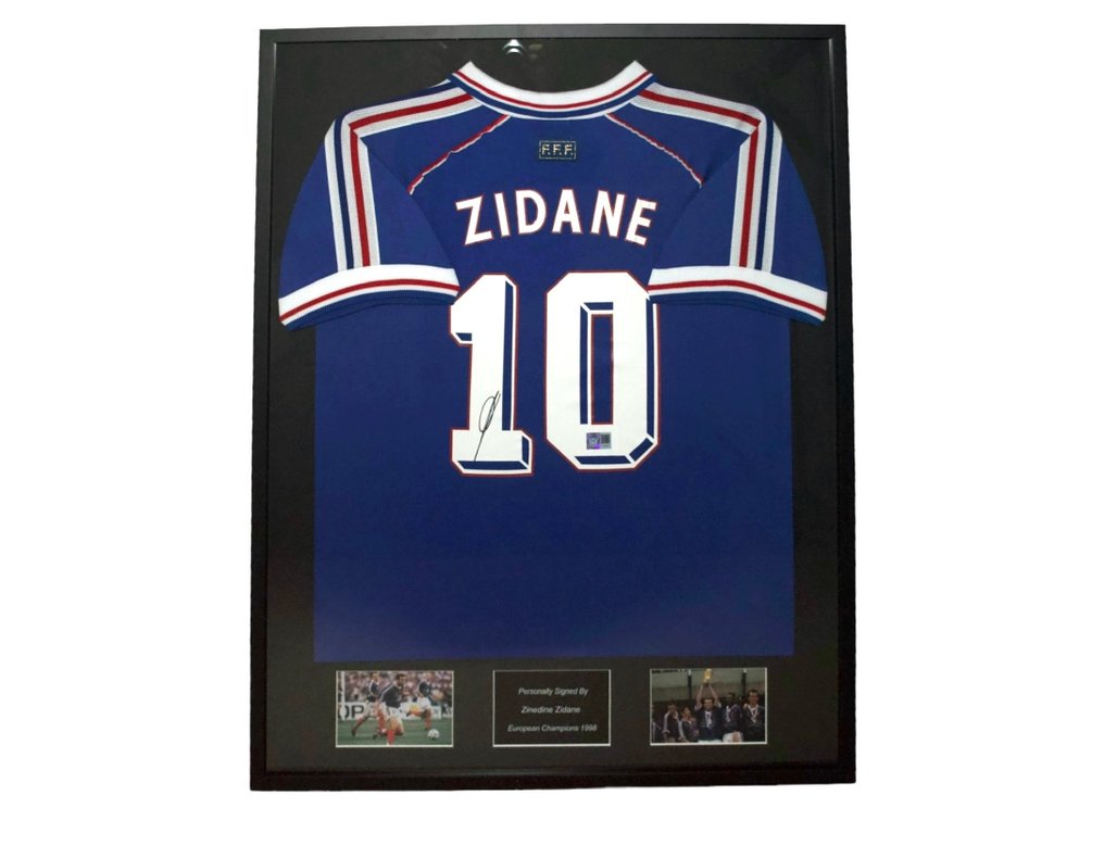 Frankrijk - Campeonatos mundiais de futebol - Zinedine Zidane - 1998 - Camisola de futebol #1.1