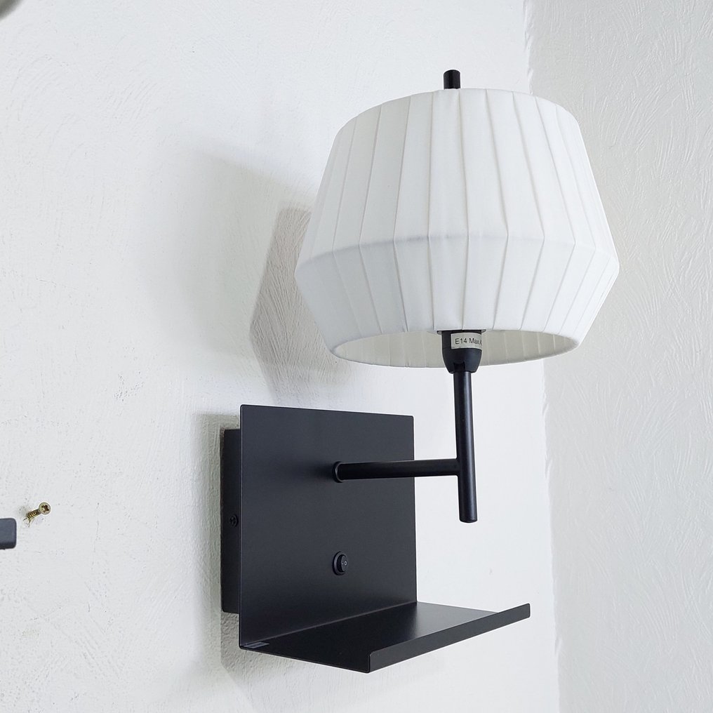 Nordlux - Says Who - Lampada da parete (2) - Dicte - Bianco & Nero - Metallo, Cotone - 2 pezzi - con USB #4.3