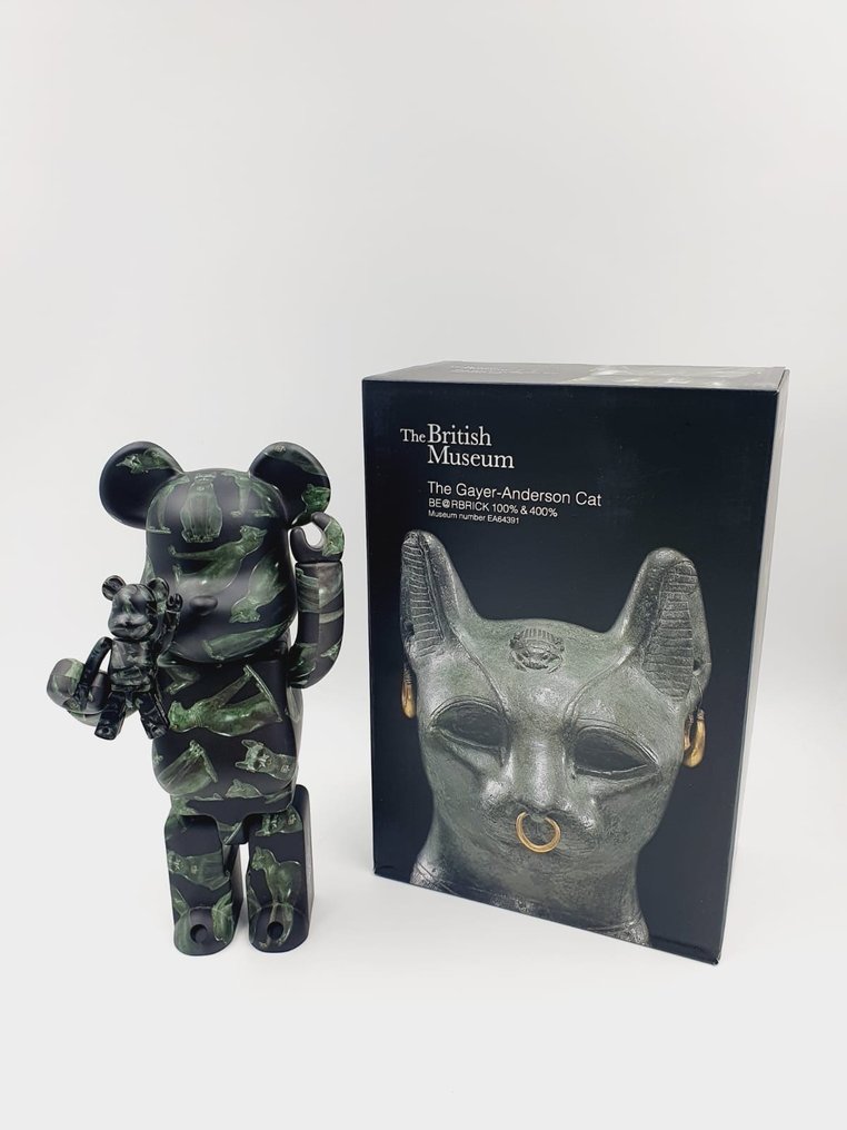 Medicom Toy x The British Museum - Be@rbrick  Gayer Anderson Cat 400% + 100% Bearbrick 2022 #2.1