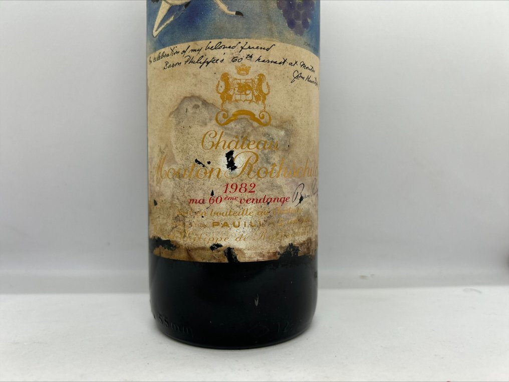 1982 Château Mouton Rothschild - Pauillac 1er Grand Cru Classé - 1 Fles (0,75 liter) #2.1