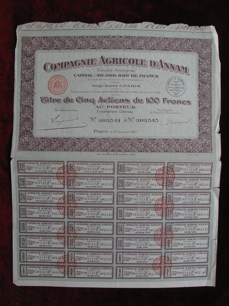 Bonds or shares collection - Old shares and bonds from 1896 to 1982 #3.2