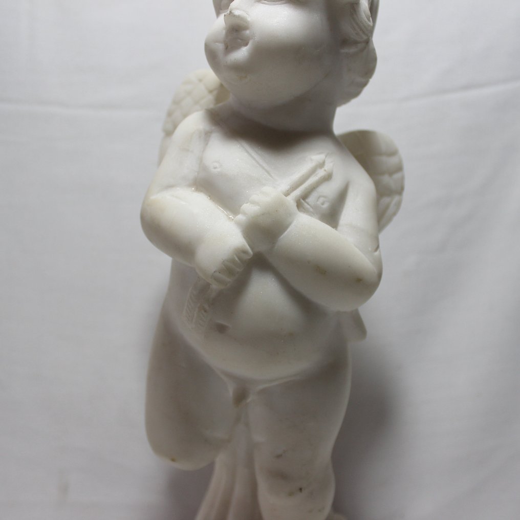 Sculptură, Cupido - 29.5 cm - Marmură #2.1