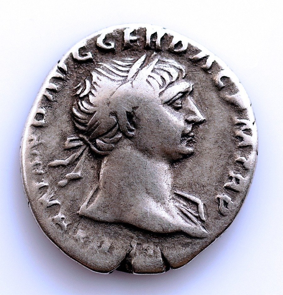 Império Romano. Trajano (98-117 d.C.). Denarius Roma, 108-109 d.C.  - Roma sentada a izquierda #1.1