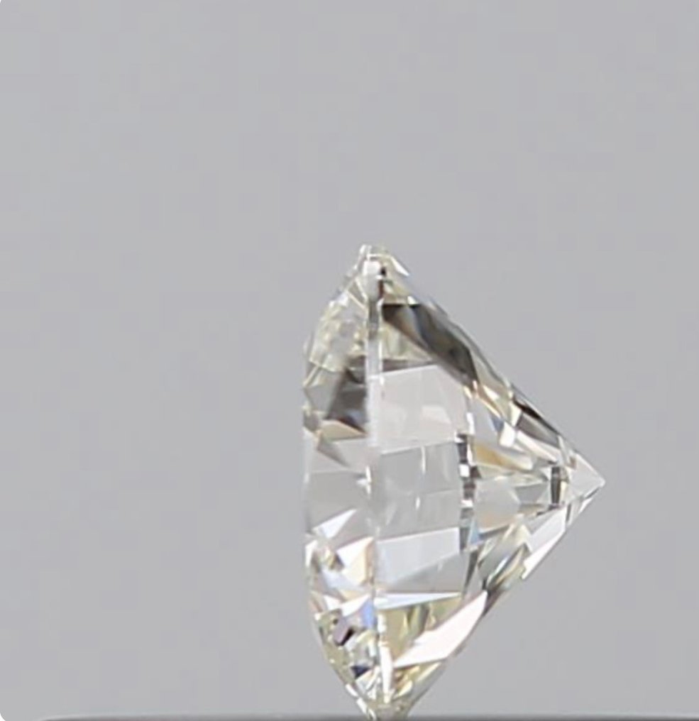 Diamante - 0.19 ct - Brillante, Rotondo - I - IF (Internamente Perfetto), Ex Ex Ex #1.2