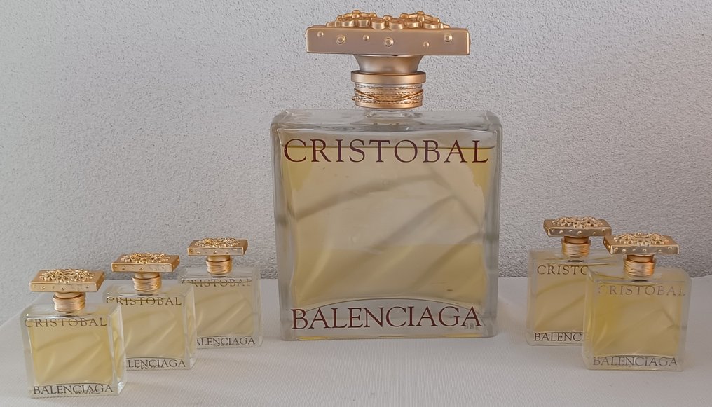 Cristobal Balenciaga Olivier Gillotin - Fles (6) - Cristobal van Balenciaga - 6 Dummy flessen \ Factice - glas en kunststof #1.1