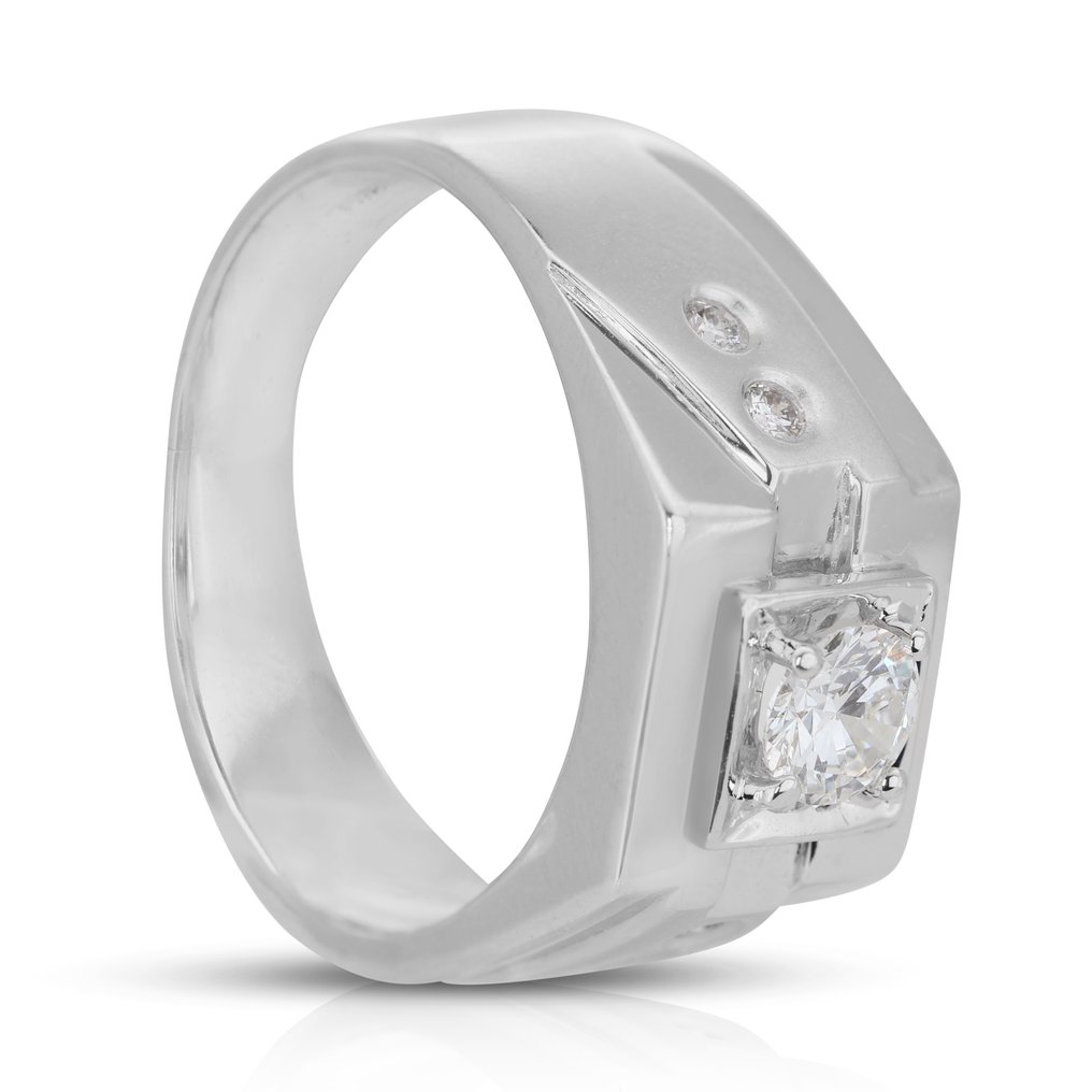 0.30  carat of Natural Diamond - 18 karat Hvitt gull - Ring - 0.30 ct Diamant #2.1