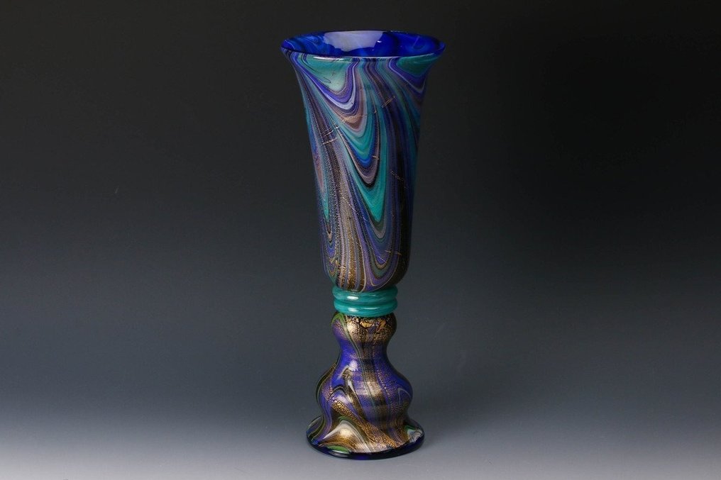漂亮的玻璃花瓶 - 玻璃 - 壹谷旭 Ichiya Akira（1937-2003） - 日本 - Shōwa period (1926-1989) #1.1