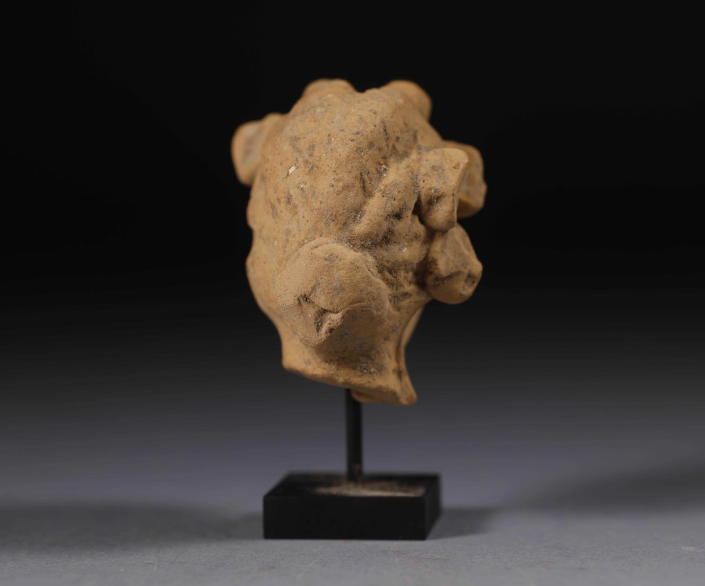 Altgriechisch Terracotta weiblicher Kopf - 6 cm #3.2