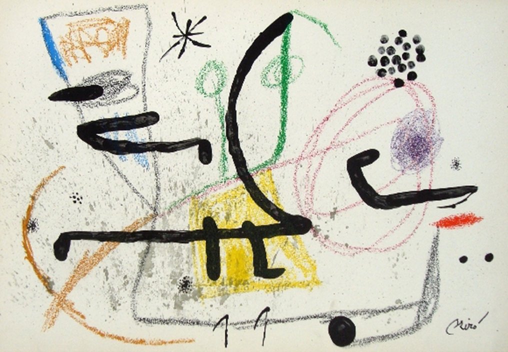 Joan Miro (1893-1983) - Joan Miró - Maravillas con variaciones acrosticas 9 #1.1