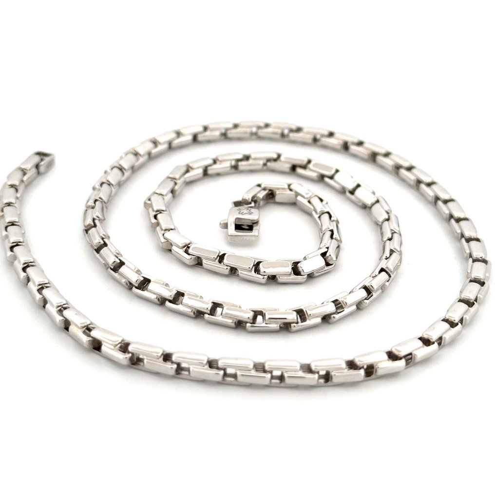 Collana “Maistrello” - 13.3 gr - 50 cm - 18 Kt - Necklace - 18 kt. White gold #1.1