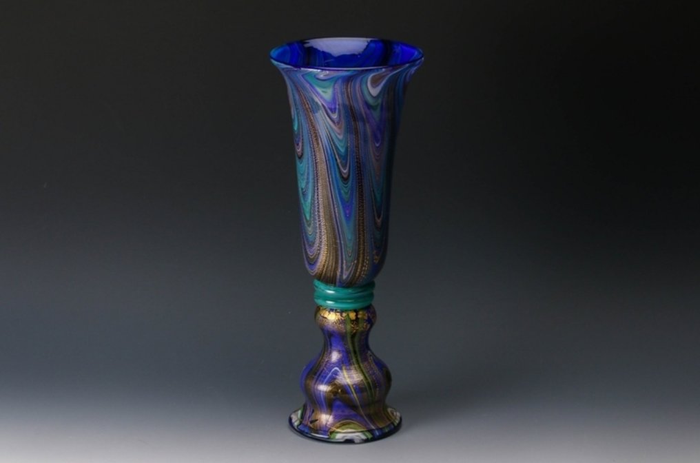 漂亮的玻璃花瓶 - 玻璃 - 壹谷旭 Ichiya Akira（1937-2003） - 日本 - Shōwa period (1926-1989) #2.2