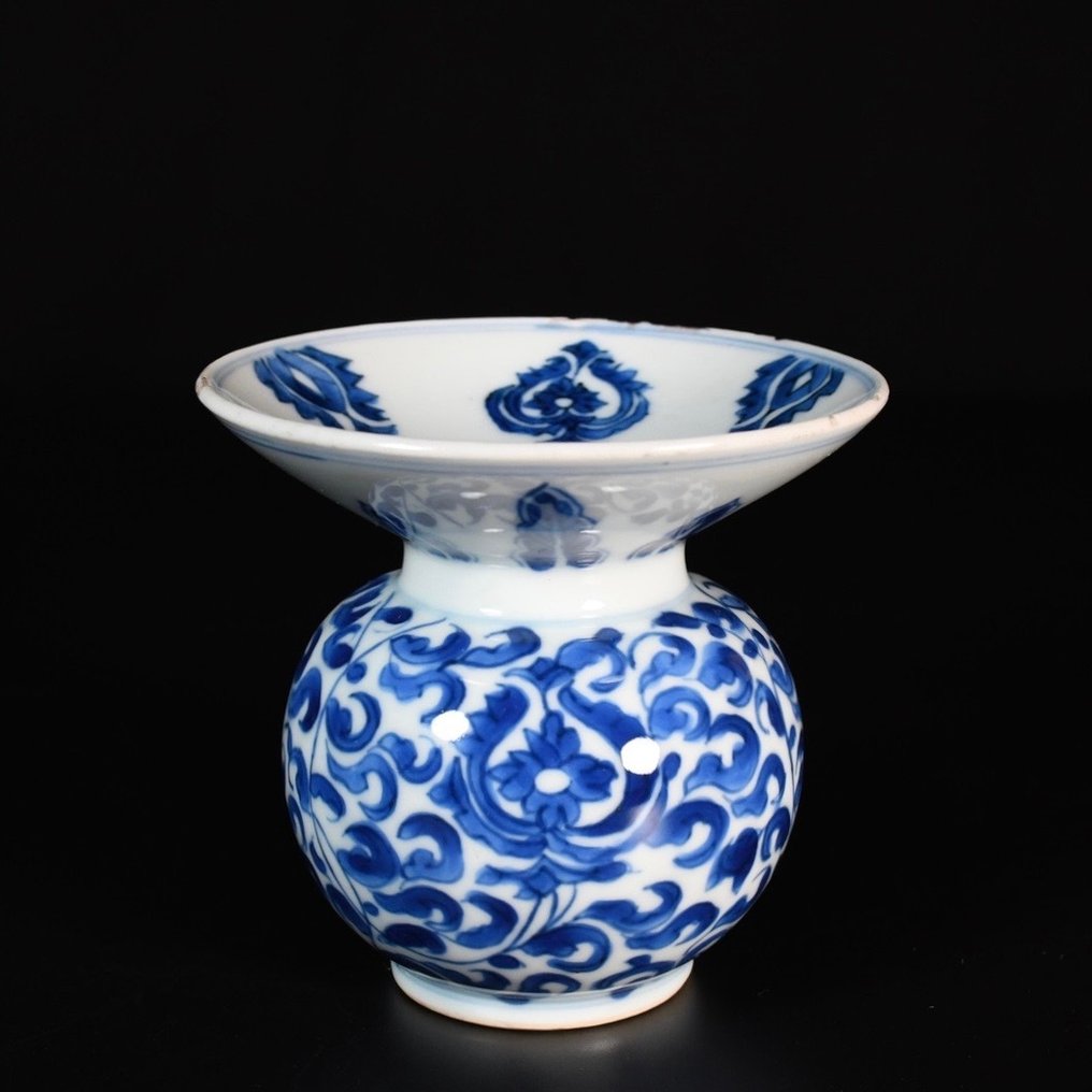 Spucknapf - Spucknapf aus Porzellan oder Zhadou mit blau-weißem Dekor - Porzellan #2.1