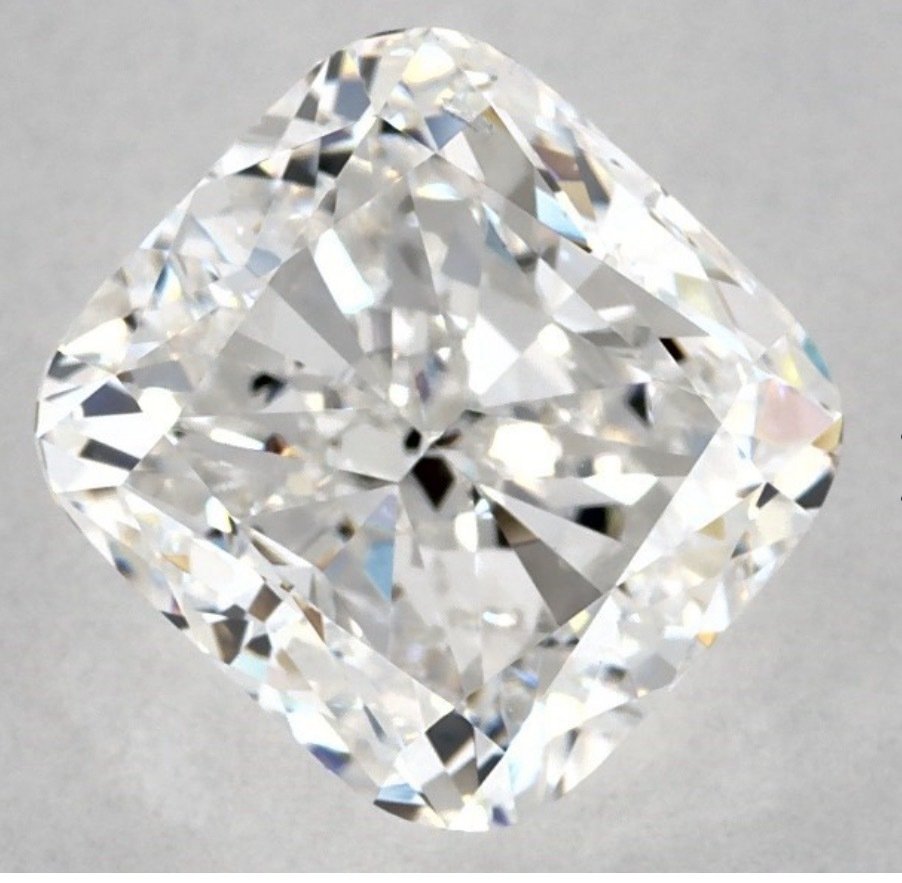 1 pcs Diamant - 4.01 ct - Coussin - E - VS2 #1.1