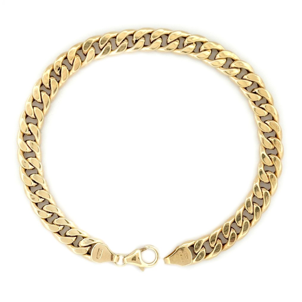 沒有保留價 - Handmade - 手鈪 - 3.8 g - 19 cm - 18 克拉 黃金 - Groumette #4.3