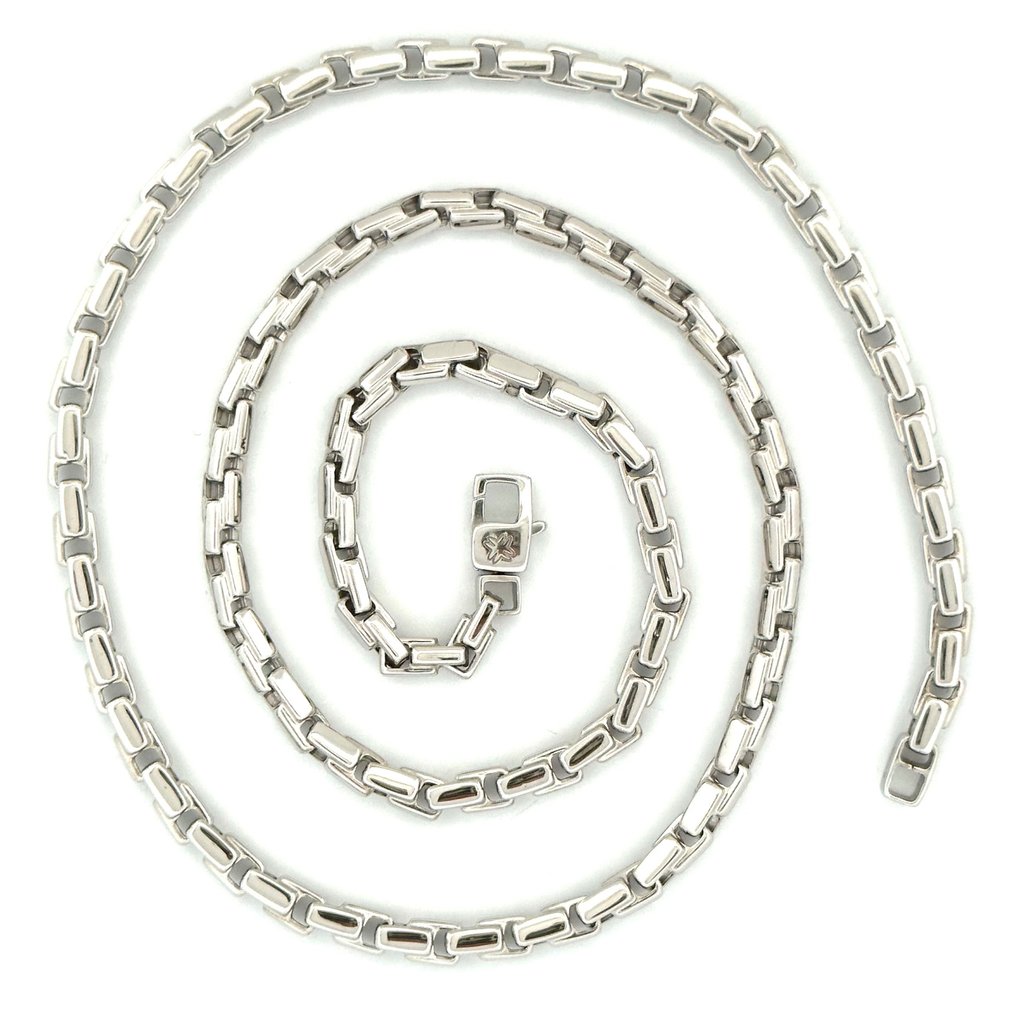 Collana “Maistrello” - 13.3 gr - 50 cm - 18 Kt - Collar - 18 quilates Oro blanco #1.2