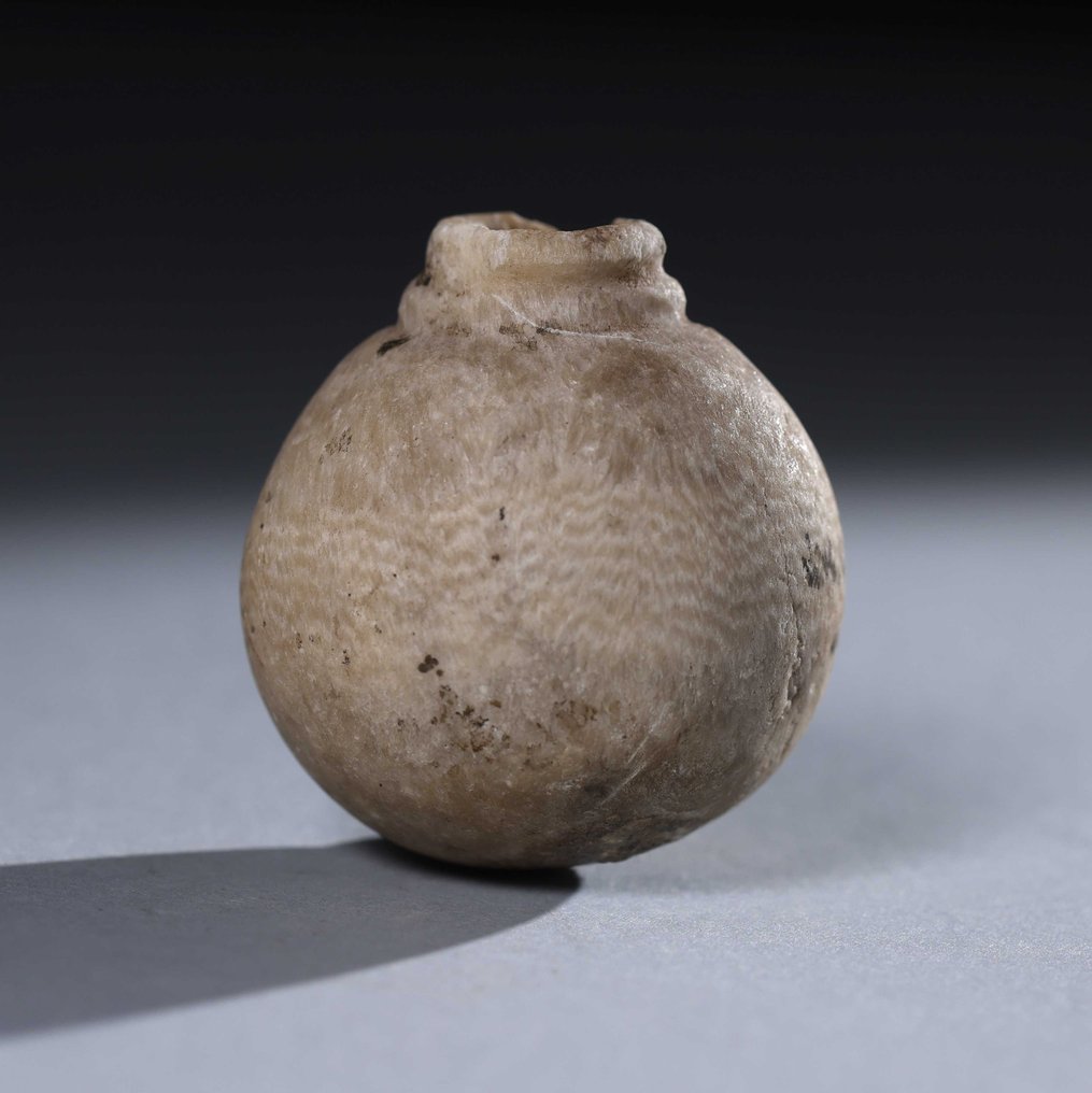 Oldtidens Egypten Egyptisk alabast vase - 4.5 cm #1.1