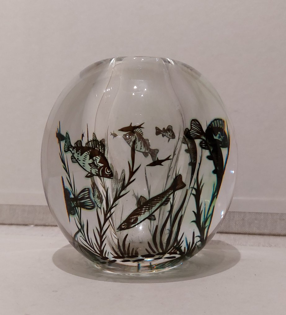 Orrefors - Edward Hald - Vase -  Gral  - Glas #1.1