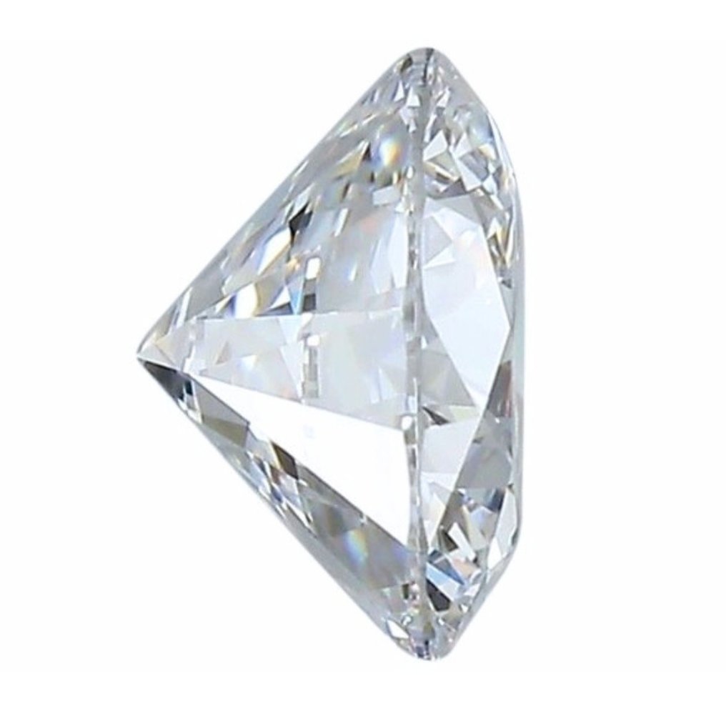 1 pcs Diamant  (Naturlig)  - 1.00 ct - Rund - D (fargeløs) - IF - Det internasjonale gemologiske institutt (IGI) #3.2