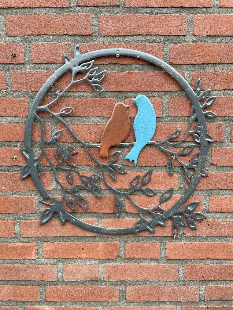Ozdobny ornament - Muurcirkel vogels op tak 50 cm - Europa #3.1