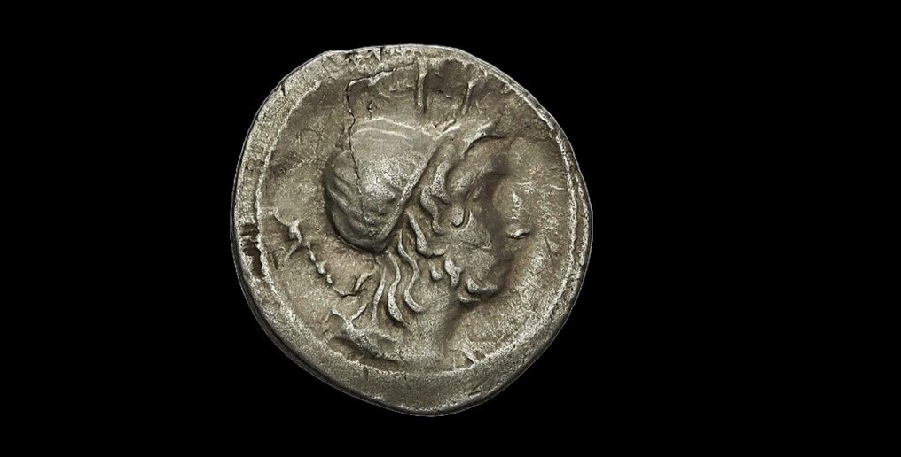 罗马共和国. Cn. Cornelius Lentulus Marcellinus, 76-75 BC. Denarius uncertain mint in Spain #2.1