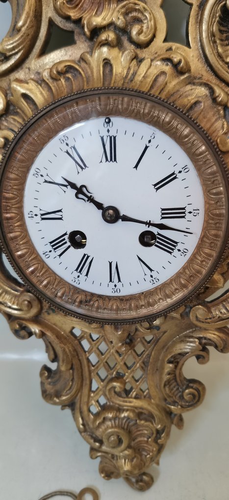 Ρολόι Cartel -   Χάλκινο - Γυαλί - 1850-1900 #1.2