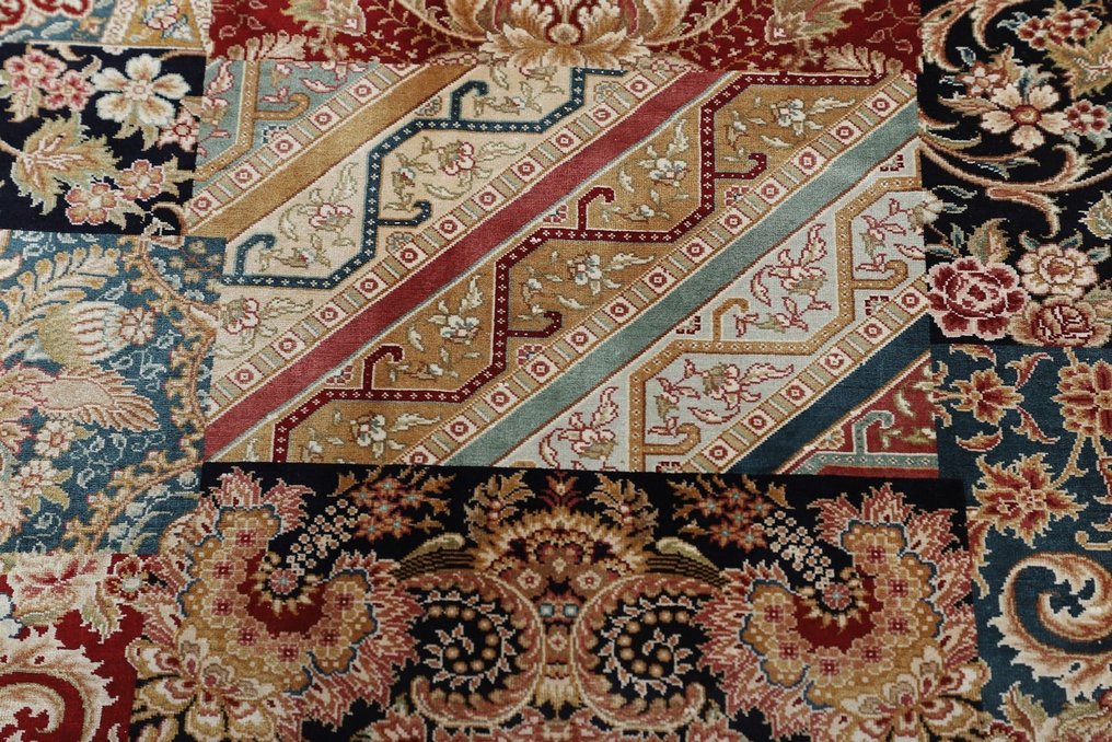 原創精美中國 Hereke 地毯 絲綢新地毯上的純絲 - 地毯 - 124 cm - 87 cm #3.1
