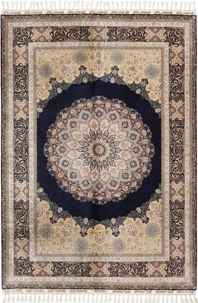 Alfombra Hereke original de China fina de seda pura sobre alfombra nueva de seda - Alfombra - 244 cm - 167 cm #1.1