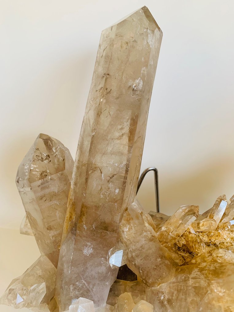 Quarz Kristalle auf Muttergestein - Höhe: 33 cm - Breite: 24 cm- 4.05 kg #2.1