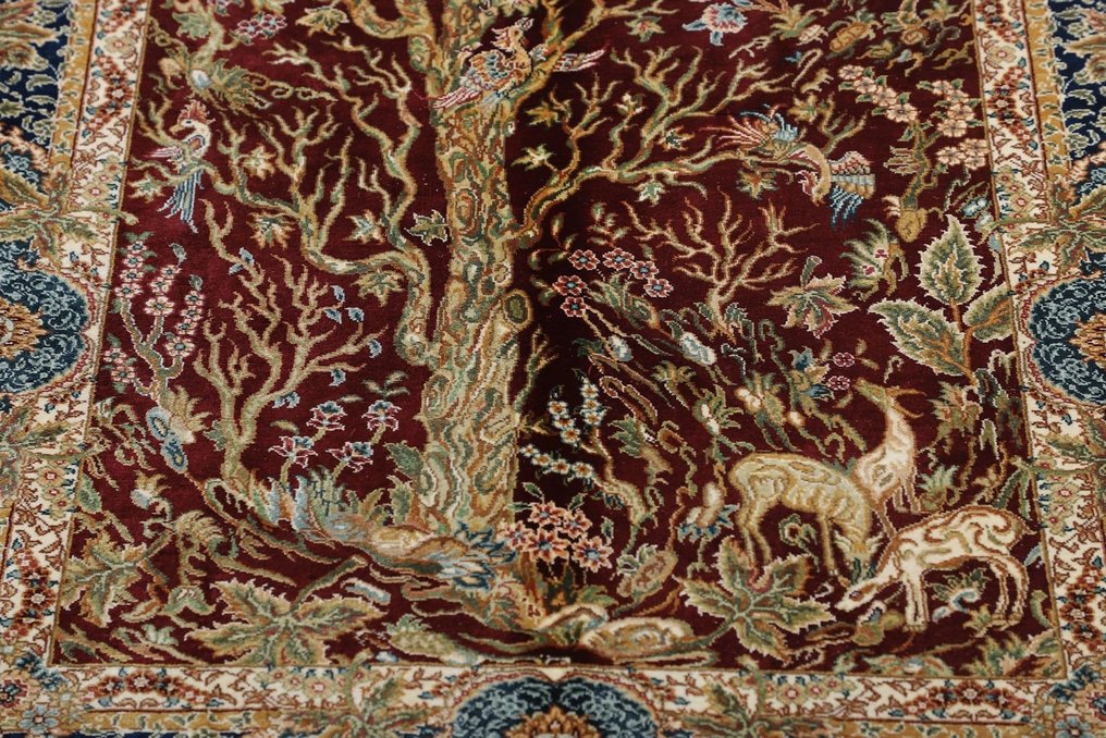 原创精美中国 Hereke 地毯 真丝新地毯上的纯丝 - 地毯 - 124 cm - 79 cm #3.1