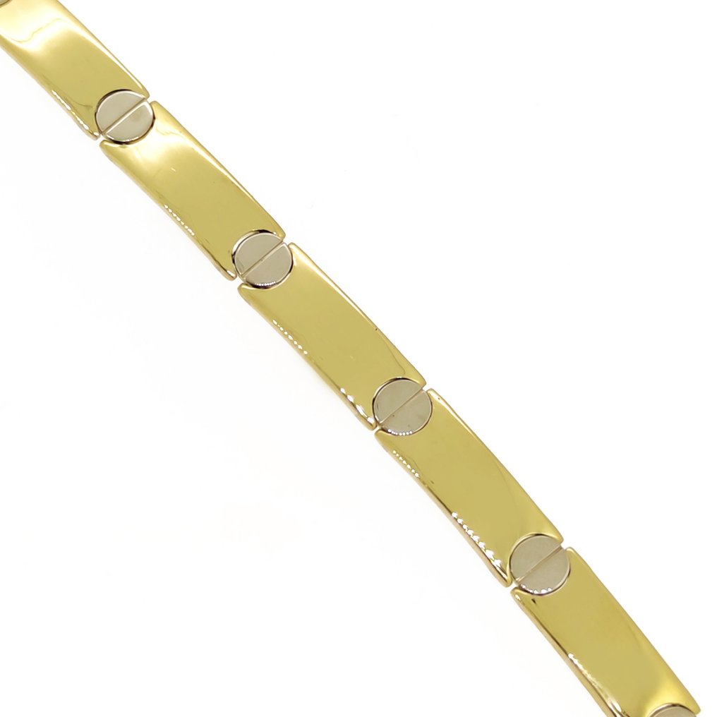 Armband - 18 kt Gelbgold, Weißgold  #1.2