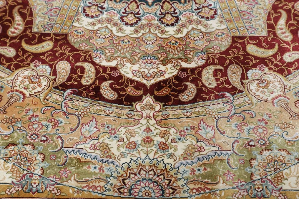 Oryginalny dywanik Hereke Fine China z czystego jedwabiu na jedwabnym nowym dywaniku - Dywan - 181 cm - 124 cm #3.2